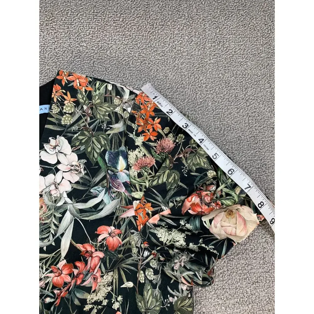 Antonio Melani Jumpsuit Floral Lilli Print Belted Black Terra Size 14